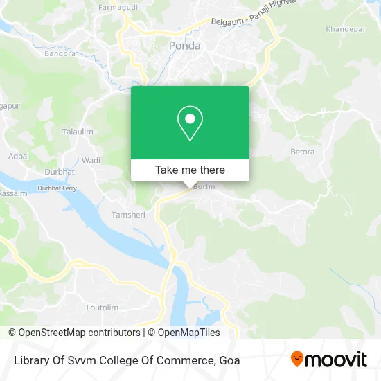Library Of Svvm College Of Commerce map
