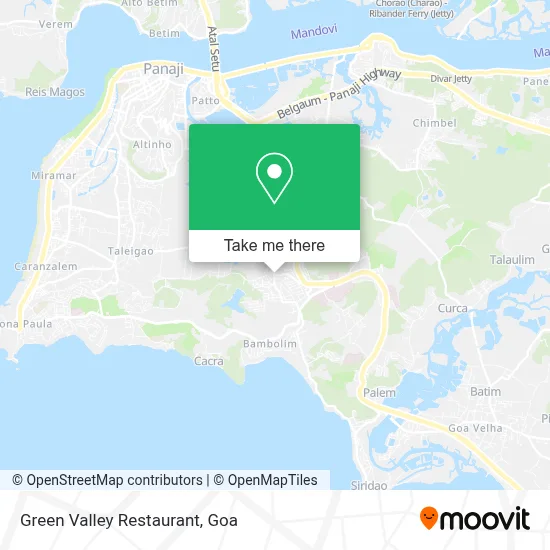 Green Valley Restaurant map