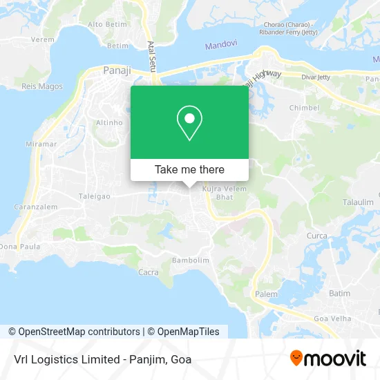 Vrl Logistics Limited - Panjim map