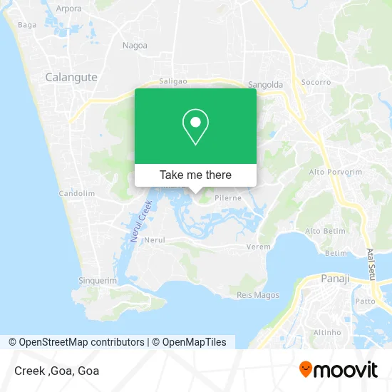 Creek ,Goa map