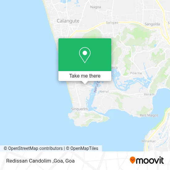 Redissan Candolim ,Goa map