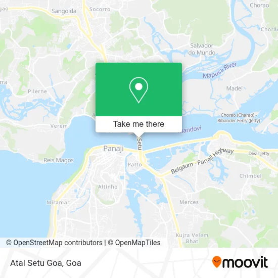 Atal Setu Goa map