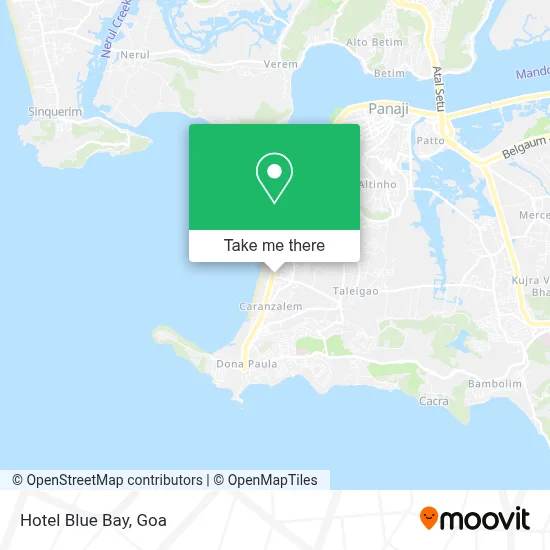 Hotel Blue Bay map