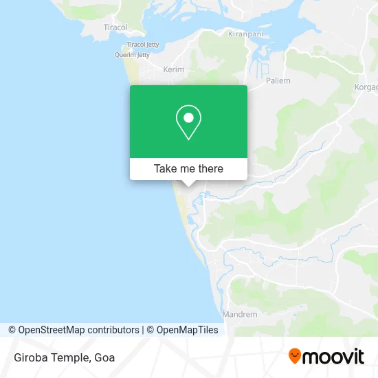 Giroba Temple map