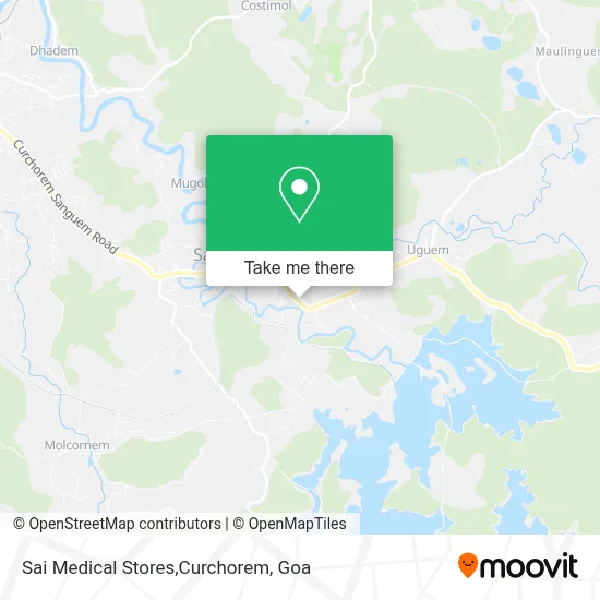 Sai Medical Stores,Curchorem map