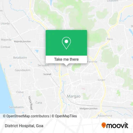 District Hospital map