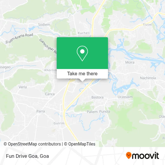 Fun Drive Goa map