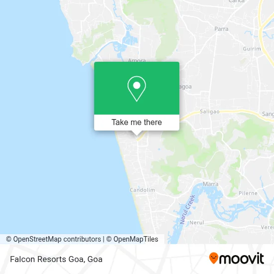 Falcon Resorts Goa map