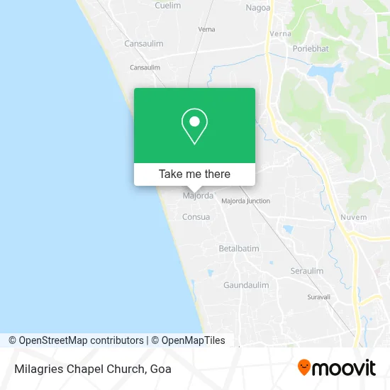 Milagries Chapel Church map