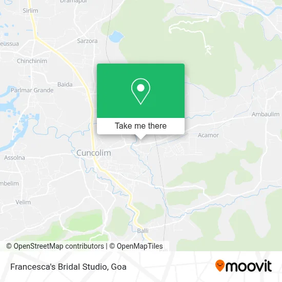 Francesca's Bridal Studio map