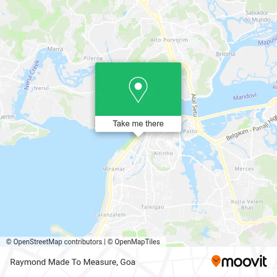 Raymond Made To Measure map