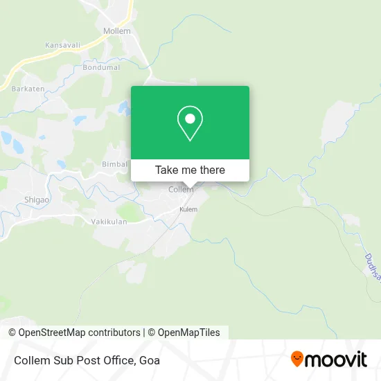 Collem Sub Post Office map