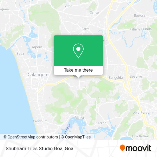 Shubham Tiles Studio Goa map