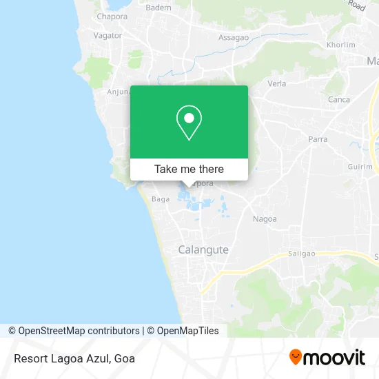 Resort Lagoa Azul map