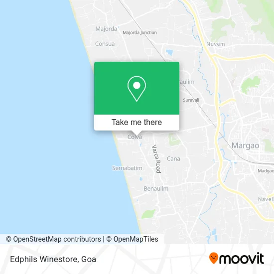 Edphils Winestore map