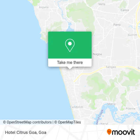 Hotel Citrus Goa map