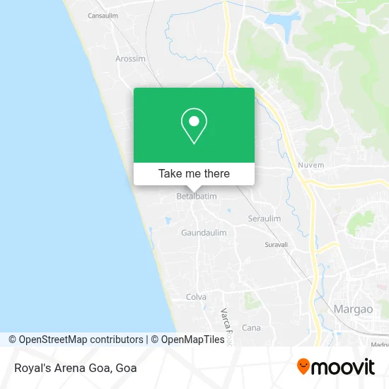 Royal's Arena Goa map