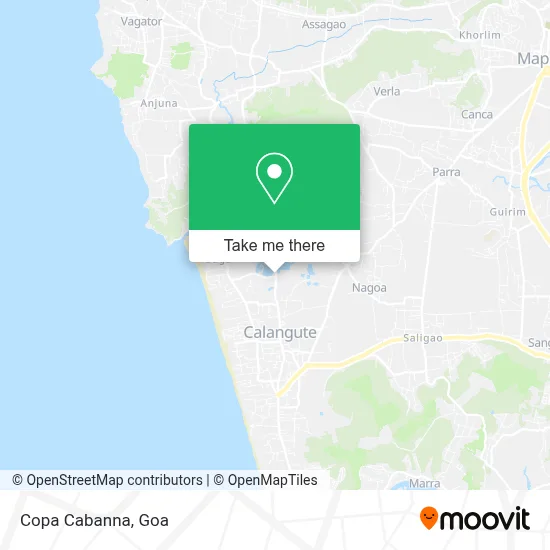 Copa Cabanna map