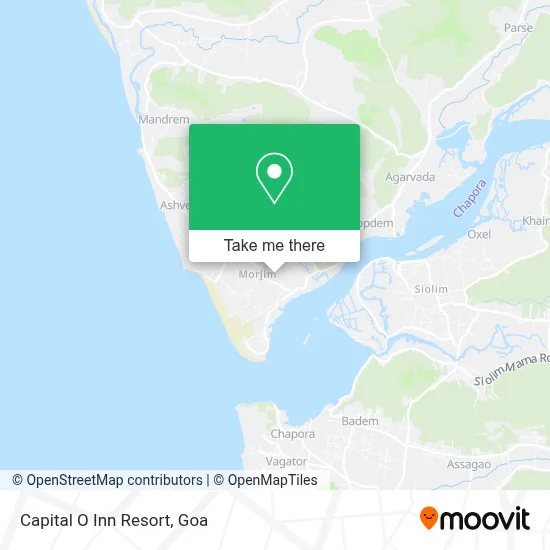 Capital O Inn Resort map