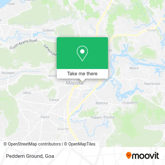 Peddem Ground map