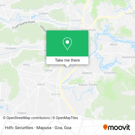 Hdfc Securities - Mapusa - Goa map