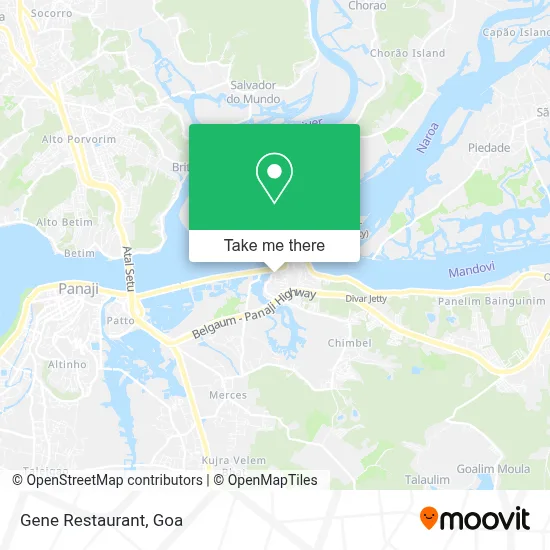 Gene Restaurant map