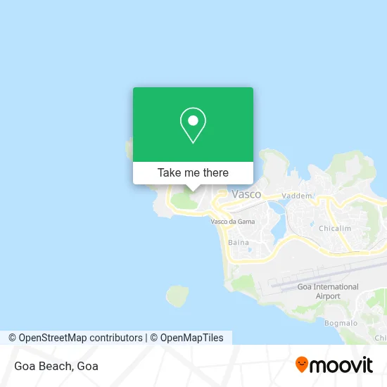 Goa Beach map