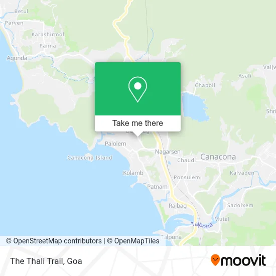 The Thali Trail map