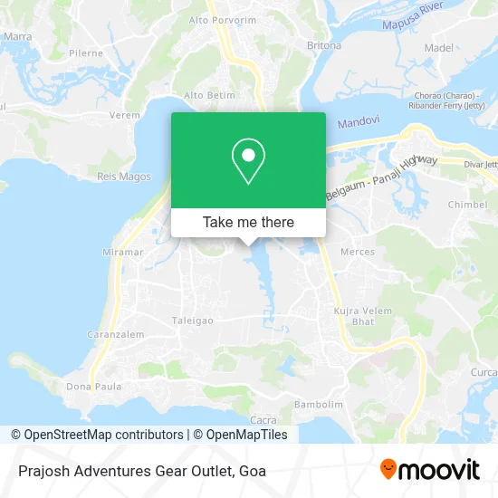 Prajosh Adventures Gear Outlet map