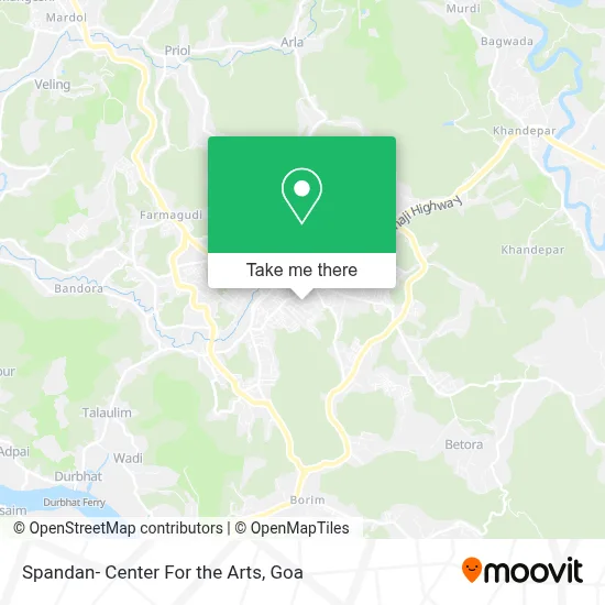 Spandan- Center For the Arts map