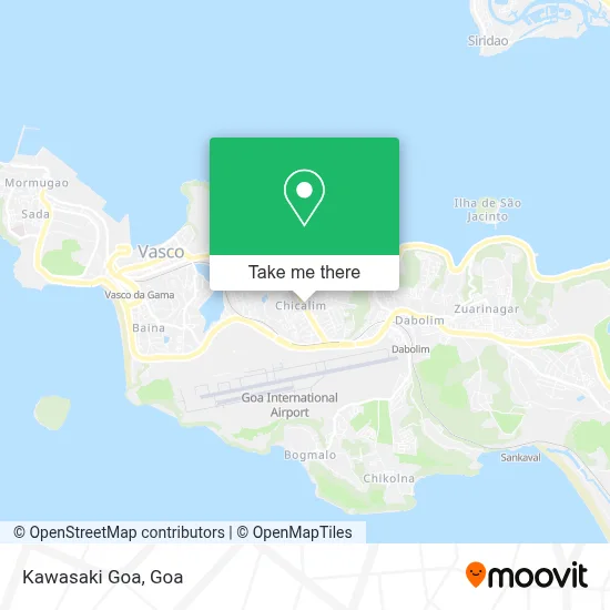 Kawasaki Goa map