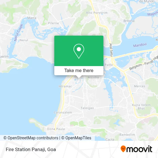 Fire Station Panaji map