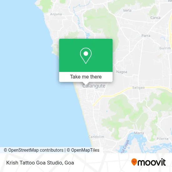 Krish Tattoo Goa Studio map