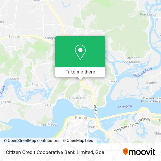 Citizen Credit Co-Operative Bank Limited map