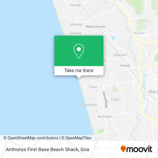 Anthonys First Base Beach Shack map