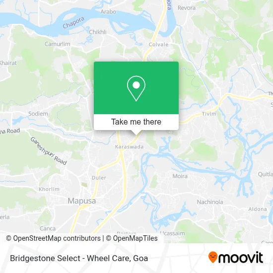 Bridgestone Select - Wheel Care map