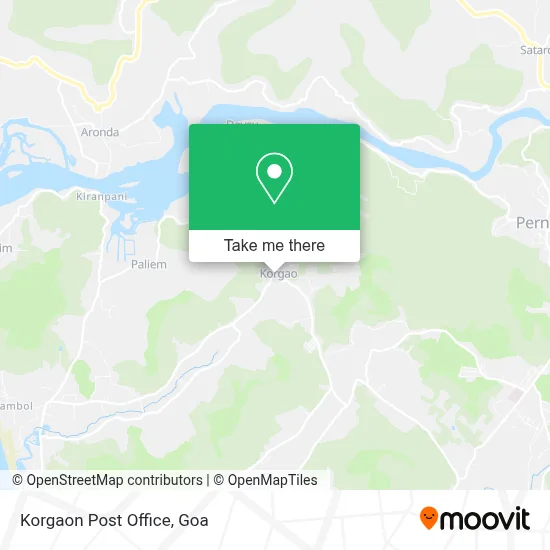 Korgaon Post Office map
