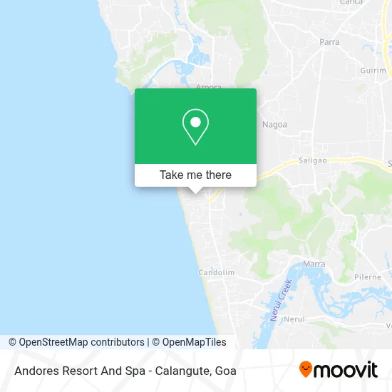 Andores Resort And Spa - Calangute map