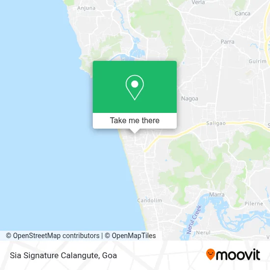 Sia Signature Calangute map