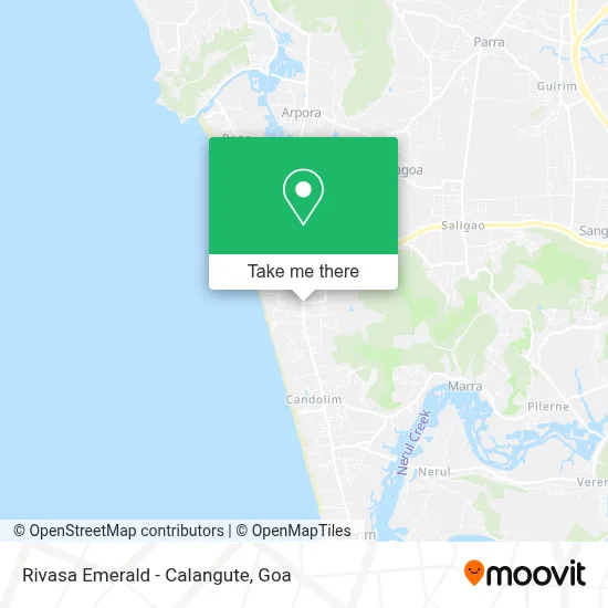 Rivasa Emerald - Calangute map