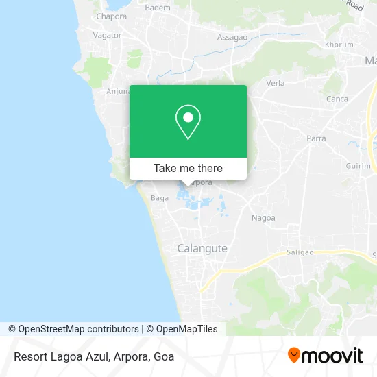 Resort Lagoa Azul, Arpora map