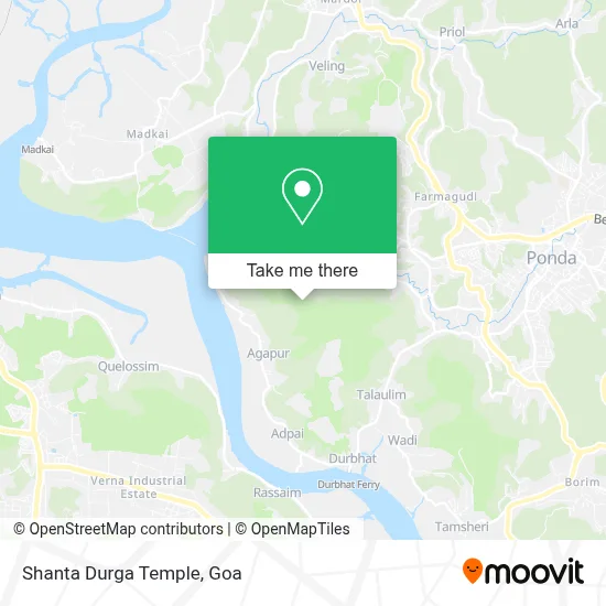 Shanta Durga Temple map