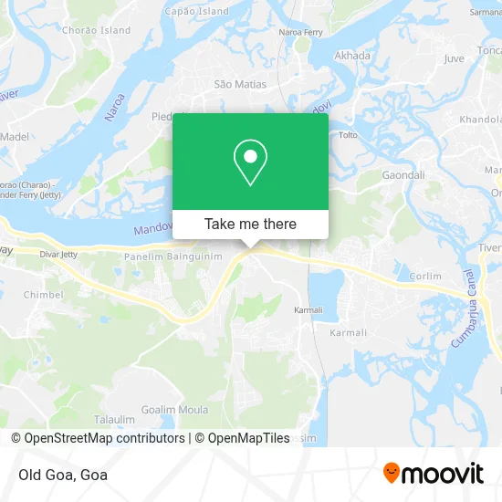 Old Goa map