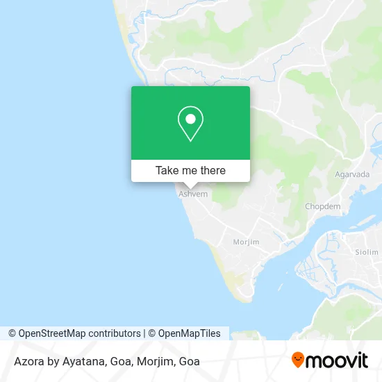 Azora by Ayatana, Goa, Morjim map