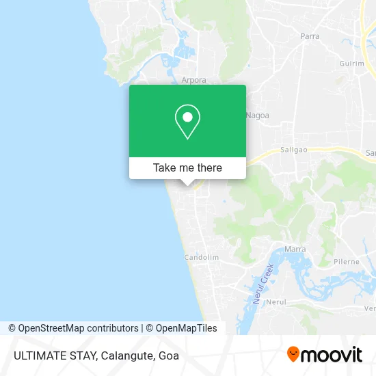 ULTIMATE STAY, Calangute map