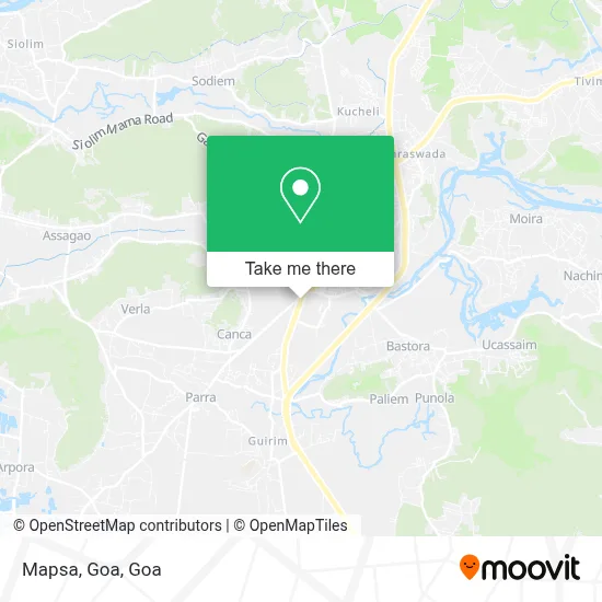 Mapsa, Goa map