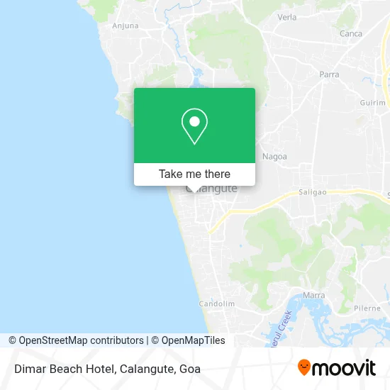 Dimar Beach Hotel, Calangute map