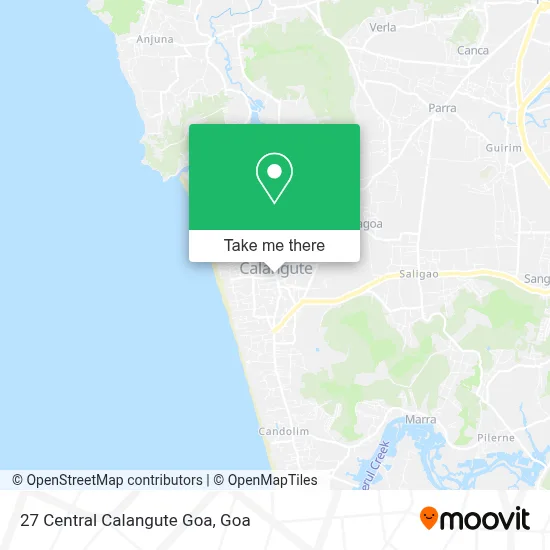 27 Central Calangute Goa map