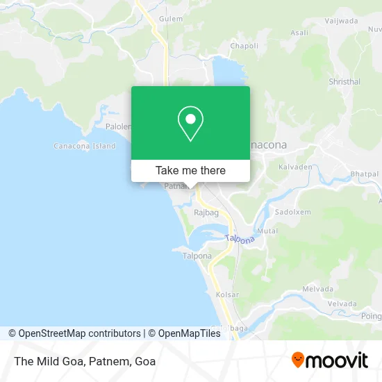 The Mild Goa, Patnem map