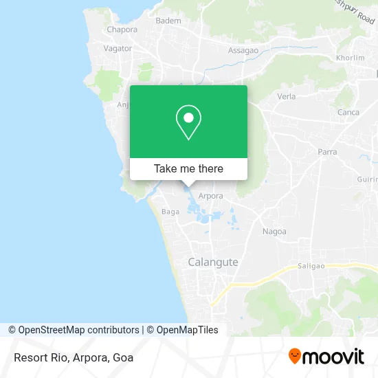 Resort Rio, Arpora map